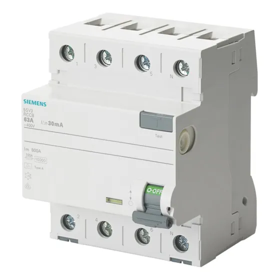 Interruptor Diferencial 4x100a 300ma Tipo A