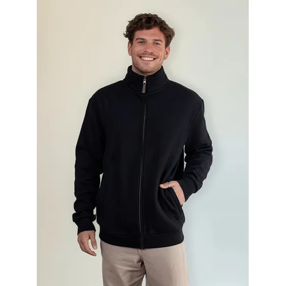 Polerón Hombre Cuello Y Cierre Ykk® Bollén Lenga® Sustentable 