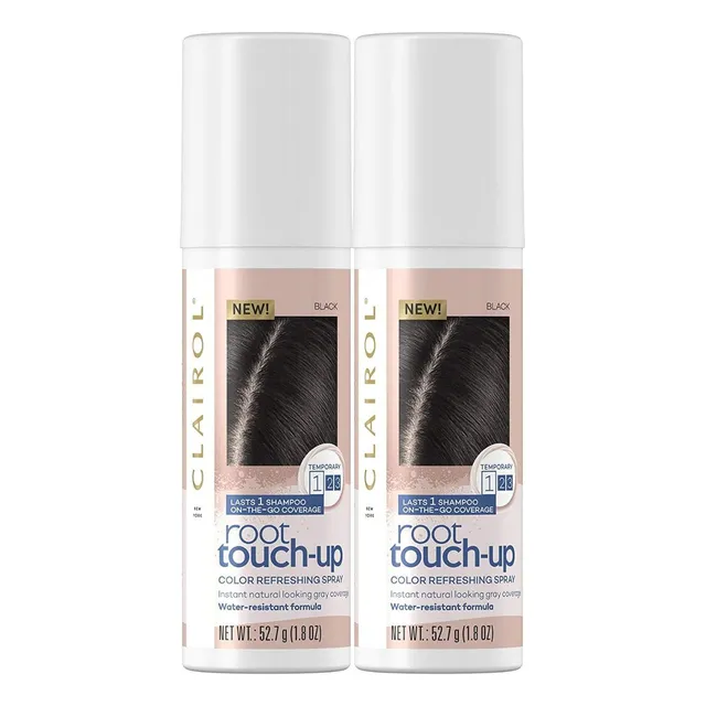 Spray Para Retoque De Raices Negro Clairol 52g Pack De 2
