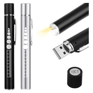 ~ 2 Pcs Linterna Led Recargable Médica Portátil Reutilizable ~ 2 Pcs Linterna Led Recargable Médica Portátil Reutilizable