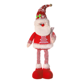 Muñeca Navideña Estirable, Muñeca Navideña Con Papa Noel Muñeca Navideña Estirable, Muñeca Navideña Con Papa Noel