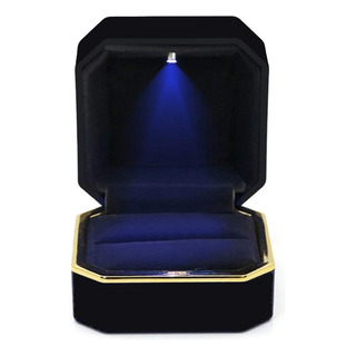 Gbyan Caja De Anillo Con Luz Led Caja De Regalo Para Exhibic Gbyan Caja De Anillo Con Luz Led Caja De Regalo Para Exhibic