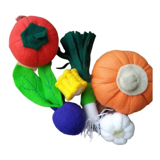 Comidas De Tela Kit Verduras X 6 Las Atitas Juguetes