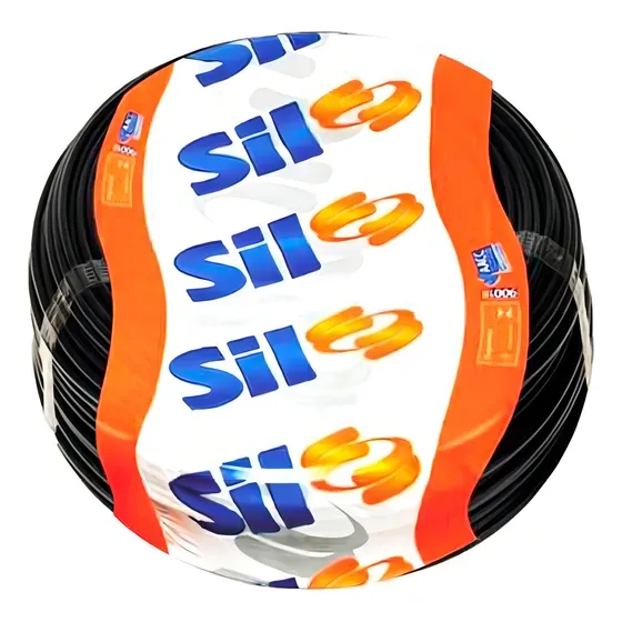 Cabo flexível SIL Cabo Flexível 10Mm 750V 10MM preto x 100m em rolo