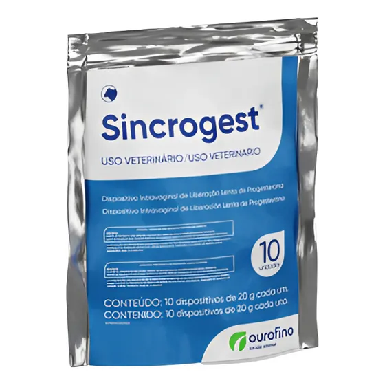 Sincrogest Dispositivo Progesterona Pacote 10un Ouro Fino