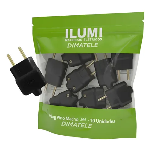 Plug Fêmea 2p+t 10a Preto 615955 - Pial | MercadoLivre