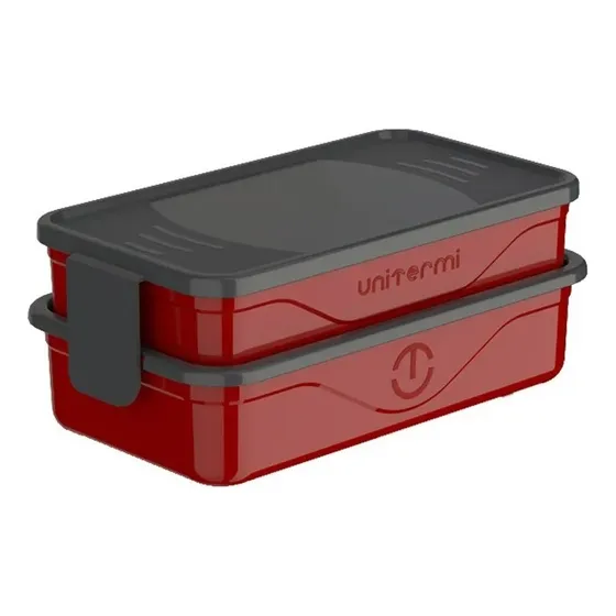 Marmita Térmica De Plástico Fit Califórnia 1,3l - Unitermi Cor Vermelho