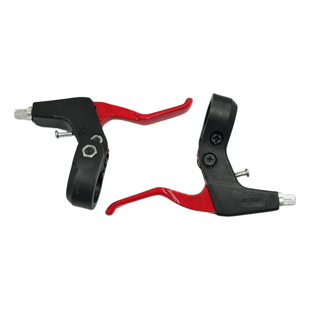 Leva Manijas Para Frenar Bicicleta Aluminio Rojas Azules