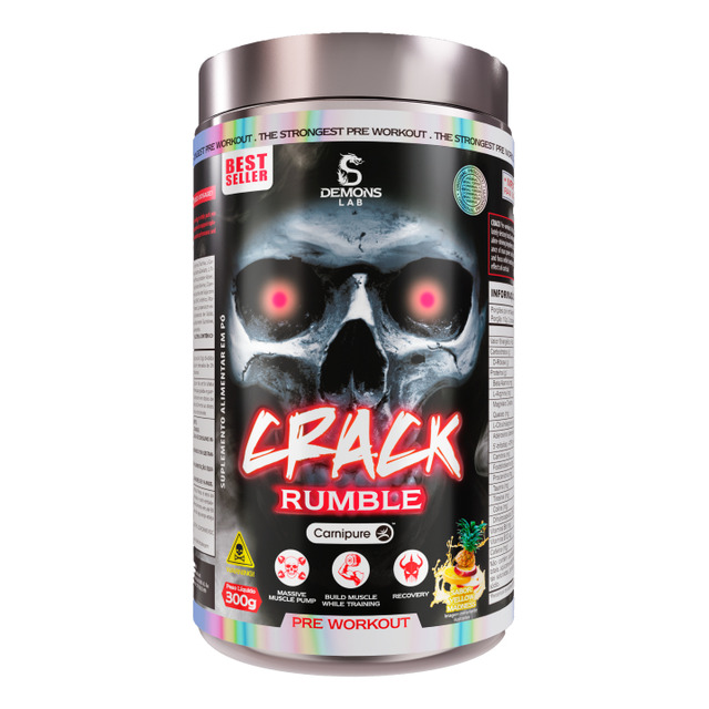 Pré Treino Crack 300g - Demons Lab Sabor Yellow Madness Pré Treino Crack 300g - Demons Lab Sabor Yellow Madness