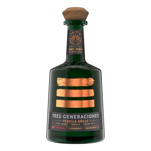Pack De 12 Tequila Sauza 3 Generaciones Añejo 700 Ml