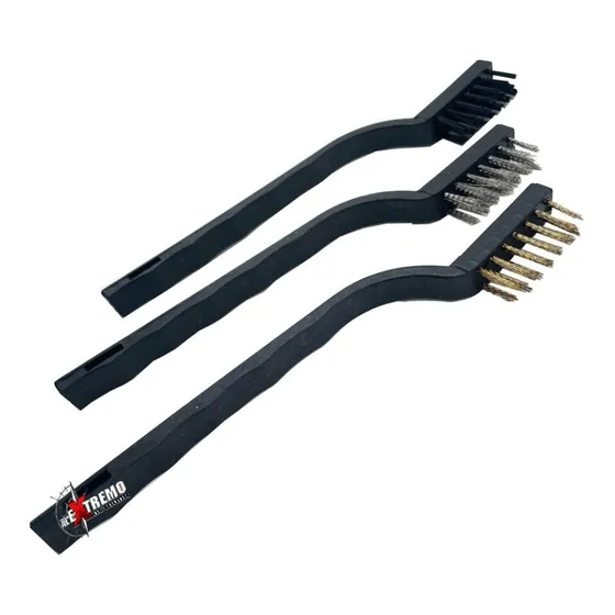 Cepillos De Alambre X3 Juego 7p  Limpieza Taller Herramienta
