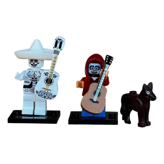 Mini Figura Lego Ernesto De La Cruz, Miguel Y Dante Coco