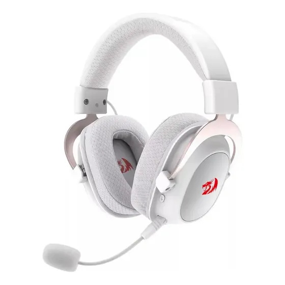 Auriculares Gamer Inalámbricos Redragon Zeus Pro H510 Negro Color Blanco