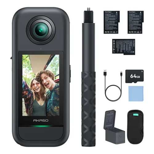 Insta360 X3 5.7K 360° 72MP Câmera de Ação com Vídeo HDR ativo