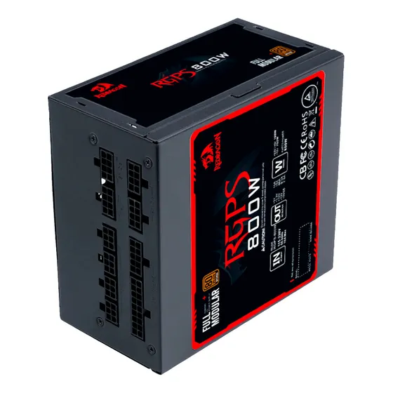 Fuente De Poder Para Pc Redragon Rpgs Gc-ps011 800w Modular Color Negro
