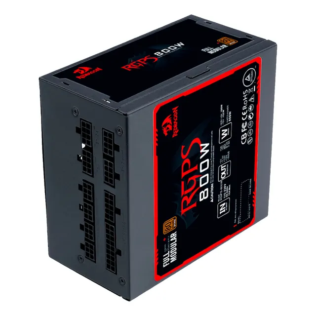 Fuente De Poder Para Pc Redragon Rpgs Gc-ps011 800w Modular Color Negro