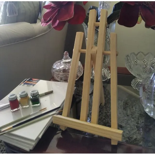 Caballete 32cm Mesa Tipo H + Lienzo, Ideal Para Pintar Arte