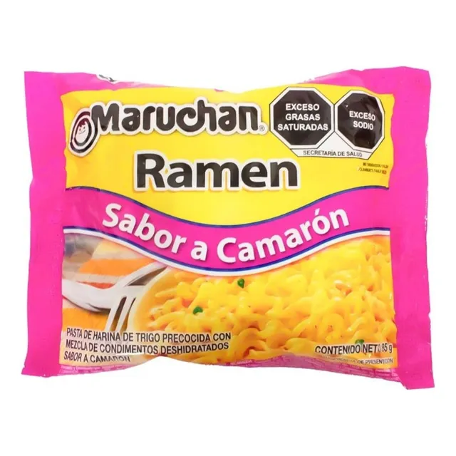 30 Pzas Sopa Instantánea Maruchan Ramen Sabor Camarón 85 G
