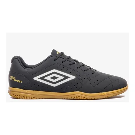 Chuteira Futsal Masculina Neo Striker Ii Umbro Preto/branco/dourado 42 Br
