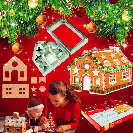 10 Cortador Galleta Lujo Para Casa Navidad Hornear