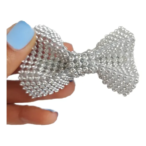 Presilha De Cabelo Festa Noiva Laço Strass Brilho 
