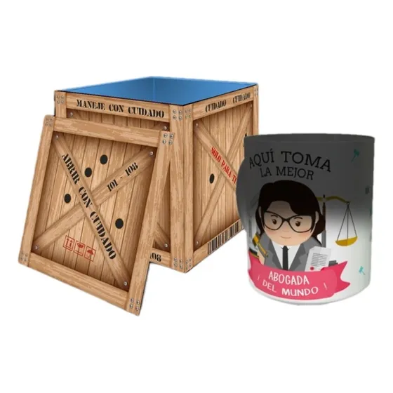 Taza Magica Profesiones Aqui Toma El Mejor ... Con Caja
