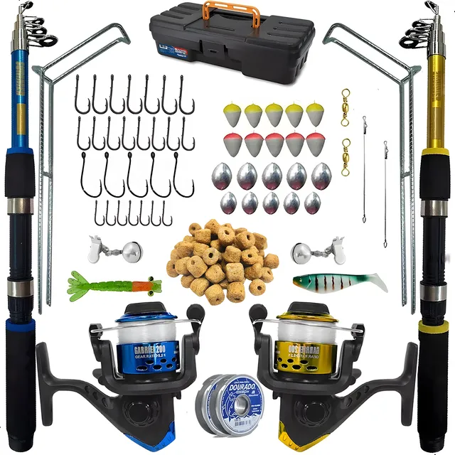 Summer Vara De Pesca Completa 2 Vara 2 Molinete E Itens Summer Vara De Pesca Completa 2 Vara 2 Molinete E Itens