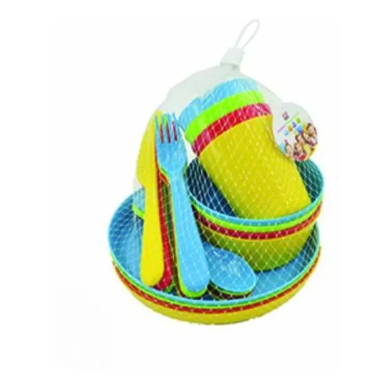  Vajillas Plásticas Para Niños /24 Piezas