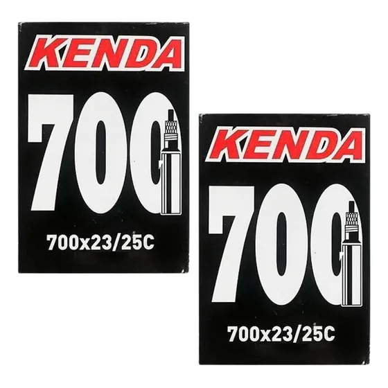 Par Câmara Ar Speed Kenda 700x23/25 Valvula Presta 48mm