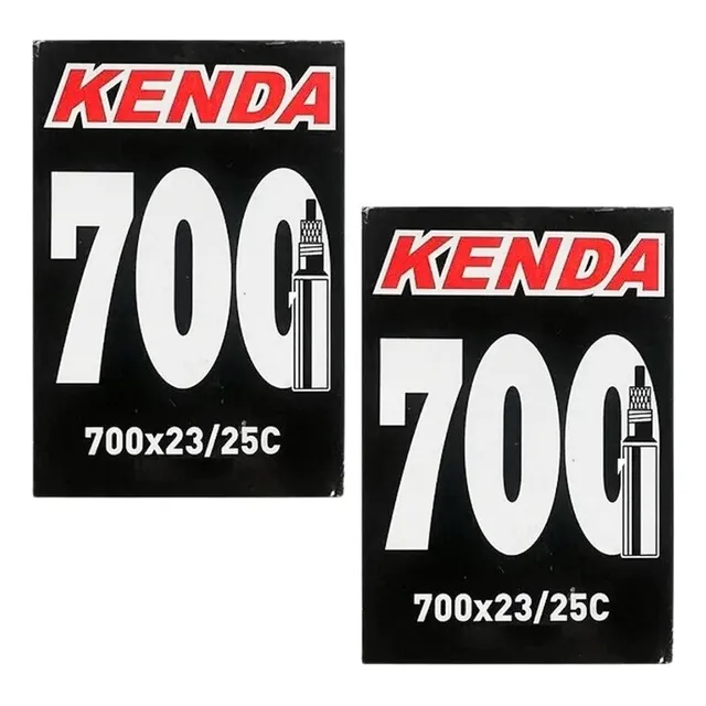 Par Câmara Ar Speed Kenda 700x23/25 Valvula Presta 48mm