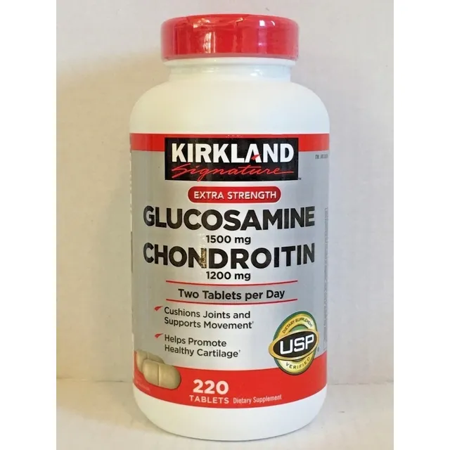Glucosamina 1500mg & Condroitrina 1200mg Kirkland 220tabls