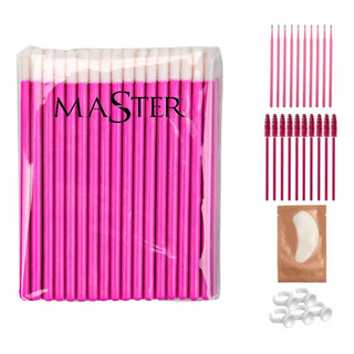 Kit 50 Pincel Aplicador Gloss Master Rosa P/ Batom E CĂlios Kit 50 Pincel Aplicador Gloss Master Rosa P/ Batom E CĂlios