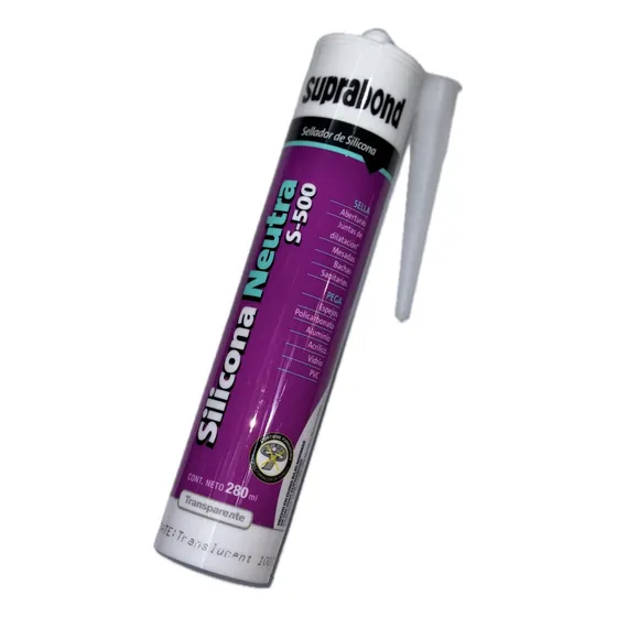 Silicona Neutra Transparente 280 Ml Suprabond Serie 500
