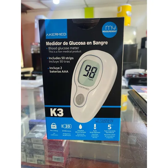 Glucómetro Akeremed K3 - Color Disponible