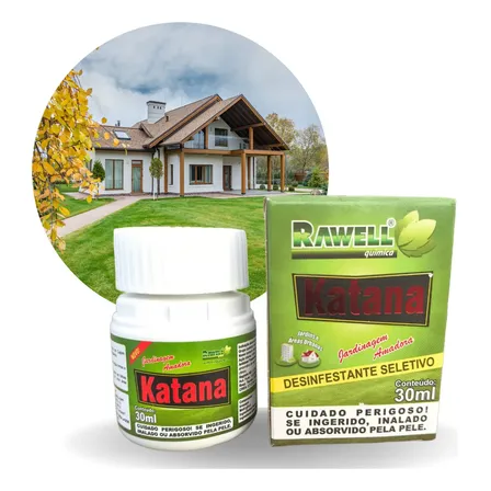 Katana Rawell Desinfestante Seletivo 30ml Herbicida Brachiaria Carrapicho