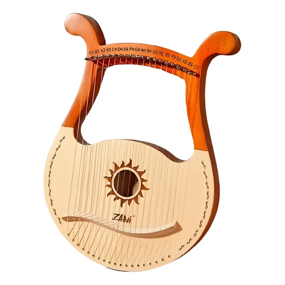 Harpa Citara Lira De Davi 19c Maple Acus Luthieria Prosperar