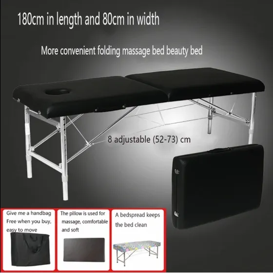 Cama De Belleza Plegable Mesas De Masaje Profesional Spa 