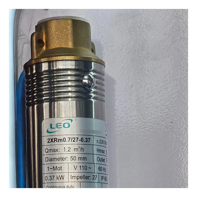 Bomba De Agua Sumergible Marca Leo De 1/2hp 110v