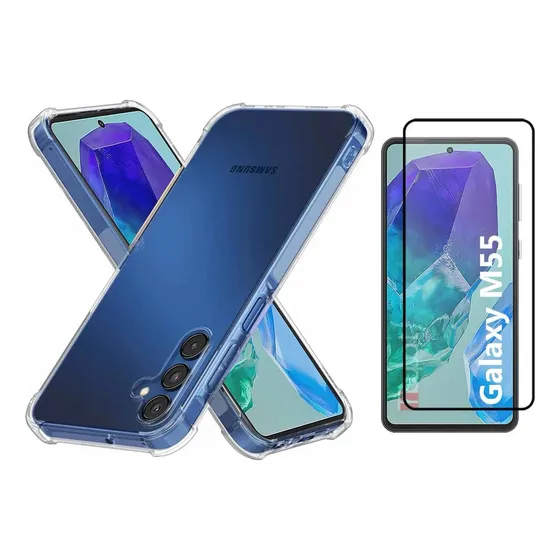 Capinha Anti Shock Para Samsung M55 5g 6.7  + Película 3d
