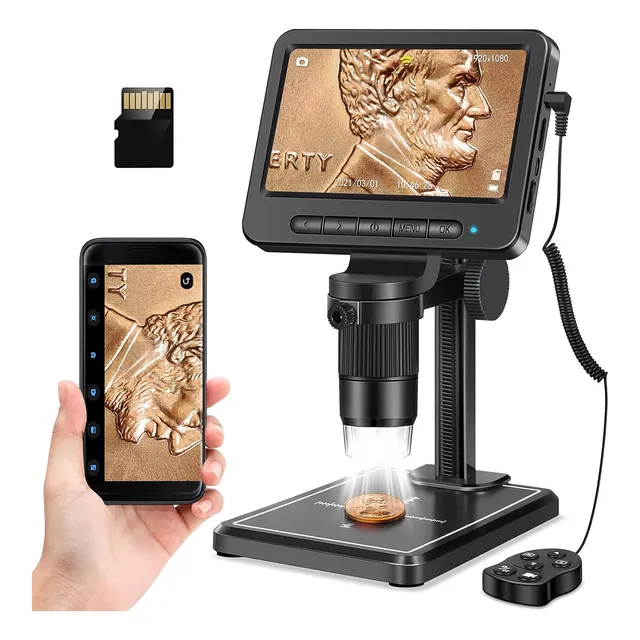 Microscopio 1000x Para Niños, Estudiantes Y Adultos 