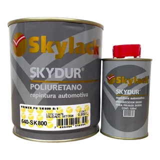 Primer Pu Automotivo Sk800 900ml C/cat 8x1 Skylack Primer Pu Automotivo Sk800 900ml C/cat 8x1 Skylack