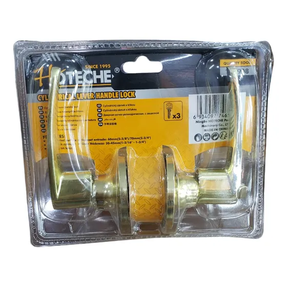 Manilla Con Palanca Cilíndrica Y Cerradura Hoteche