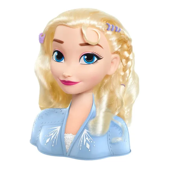 Juguete Muñeca De Frozen Cabeza Para Peinar Elsa Xtreme C