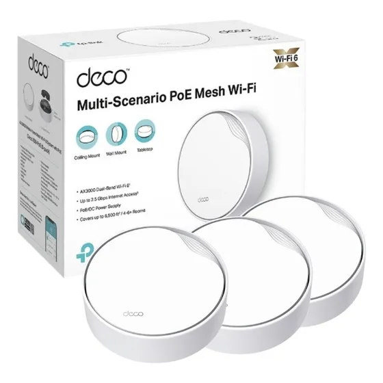 Sistema Wifi Mesh Tp-link Deco X50 Wifi 6 Poe Ax3000 Kit 3