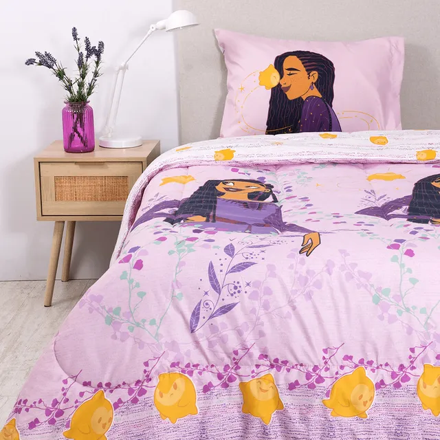 Cobertor Plumón Cubrecama Reversible 1.5 Plaza Diseño Niños