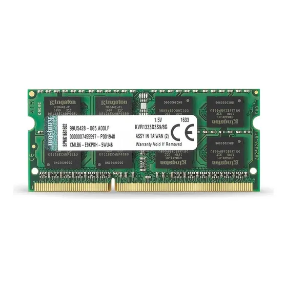 Memoria Ram Para Laptop Ddr3 8gb Pc3-10600s 1333mhz