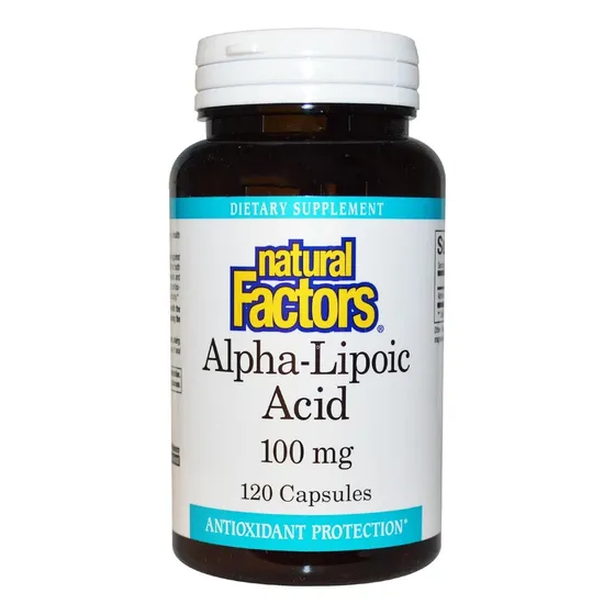 Ácido Alfa Lipoico De Natural Factors, 100 Mg, 120 Cápsulas
