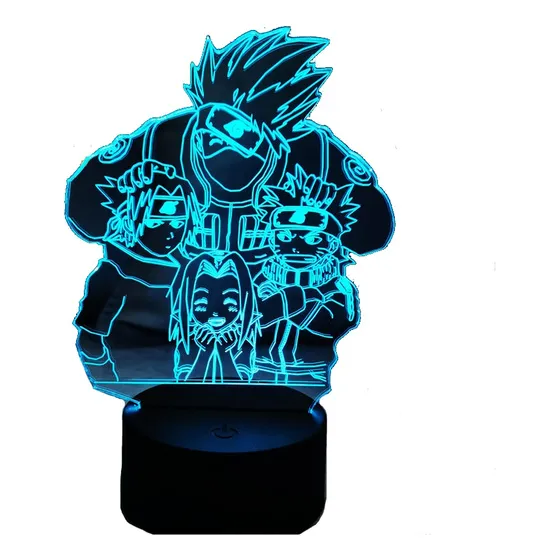 Lámpara De Luz Nocturna,cambia De Color,anime Naruto