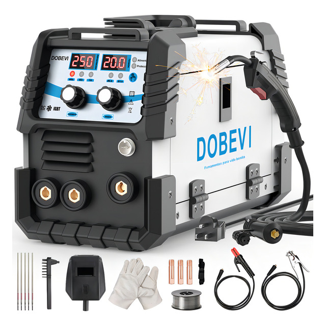 Máquina Solda 250a Sem Gás Com Acessórios 110v/220v Dobevi Máquina Solda 250a Sem Gás Com Acessórios 110v/220v Dobevi