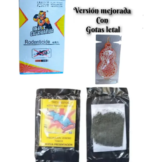 Veneno De Rata Y Ratones Precio X 12 Sobres